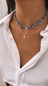 Colar ponto de luz gota