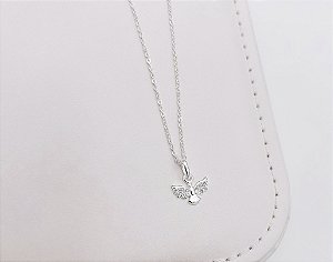 Colar Espírito Santo cravejado ( corrente cadeado)