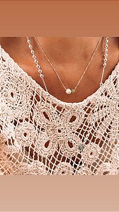 Colar amazonita e pérola