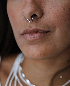 Piercing fake raios de sol - ajustável