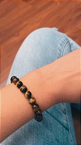 Pulseira pedra olho de Tigre