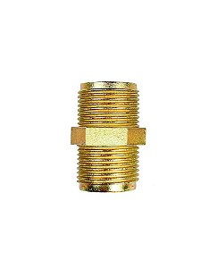 NIPLE METAL ROSCA MACHO 3/4" X 3/4" AMARELO