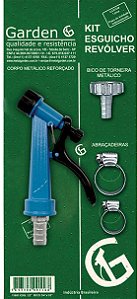 KIT ESGUICHO REVOLVER AZUL 1/2" C/ BICO P/ TORNEIRA 3/4" X 1/2" - 11801AZE