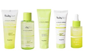 Kit 5 Produtos cuidados pele Proteção Urbana - Rubyskin