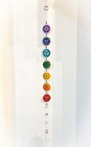 Fio de Luz 7 Chakras - Mini Mandalas em vidro