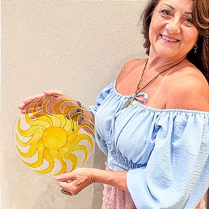 Mandala em Vidro Sol - Marta Elizabete