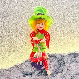 Ser mágico - Menino cabelo laranja Cartola verde