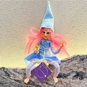 Ser mágico - Menina cabelo rosa e Roupa azul