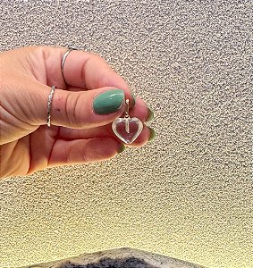 Pingente de Cristal - Coração