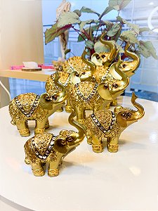Elefantes Dourados em diversos tamanhos