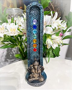 Incensário de Ganesha com 7 Chakras