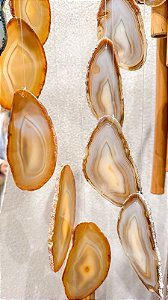 Sino dos ventos de pedra natural - Chapa de Ágata