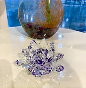 Flor de Lótus Cristal Tamanho Pequeno