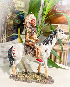Indígena em seu cavalo
