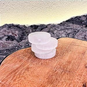 Base de Selenita - 6cm diametro