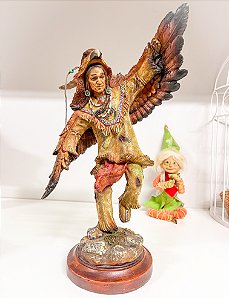 Xamã/Indigena com Águia