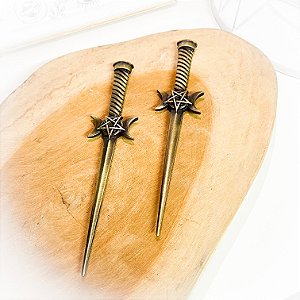 Punhal Athame Triluna Bronze