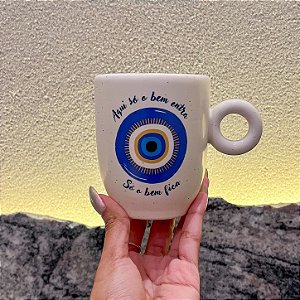 Caneca de Cerâmica - Olho Grego