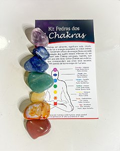 Kit dos 7 Chakras - Pedras Roladas