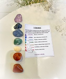 Kit dos 7 Chakras - Pedras Roladas