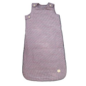 Saco de Dormir Inverno Xadrez Vinho - 0 a 6 meses / 6 meses a 1 ano