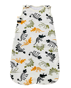 Pacotinho dorminhoco inverno - Linha Conforto - DINO Tamanhos RN / 3 a 6 / 6 a 12 meses