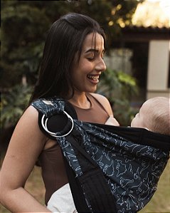 Sling Lateral de Argolas Dino Black