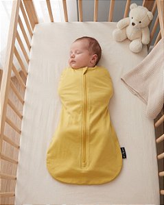 Swaddle Cueiro Mostarda - 100% Algodão - RN a 2 meses