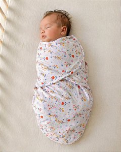 Swaddle ajustável com velcro - Tulipa