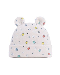 Gorro orelhinha - touca RN Soft Little stars