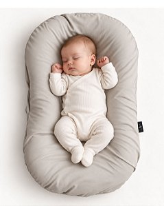 Ninho + Capa Amêndoa 100% algodão - redutor de berço - My Gutti Baby AmareNinho