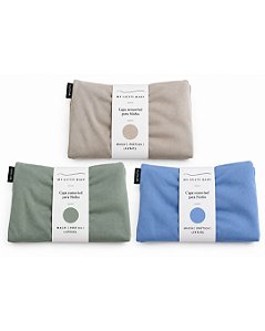 Kit com 3 capas 100% algodão - Ninho - My Gutti Baby AmareNinho