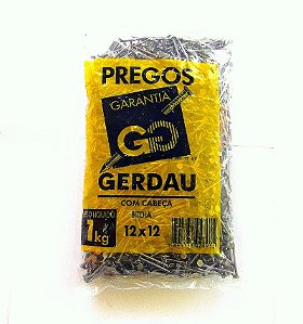 Prego 12x12 C/ Cabeça Gerdau 1kg