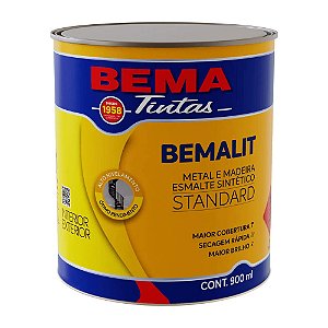 Esmalte Sintético Brilhante Bemalit Vermelho 900ml Bema
