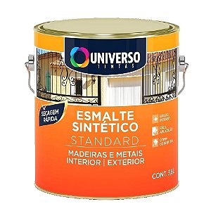 Esmalte Sintético Standard Preto 3,6l Universo