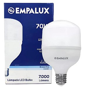 Lâmpada Led Bulbo Alta Potencia 70W Bivolt E27 Branco Frio 6500K - EMPALUX