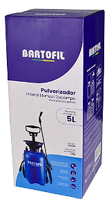 Pulverizador Jardim 5 Litros Manual Lateral Compressão Cor Azul