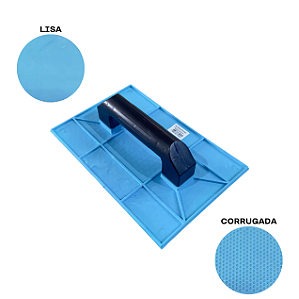 Desempenadeira Frisada 19x29cm Azul
