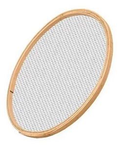 Peneira Café 55cm Aro De Madeira Telas MM