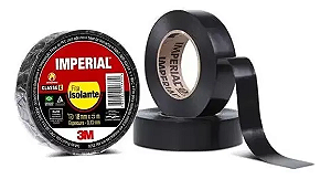 Fita Isolante Imperial 3m 18mm X 5 Metros Preta