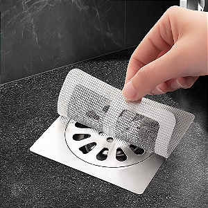 kit 10 Tela Protetor de Ralos Adesivos Anti Insetos 10x10cm