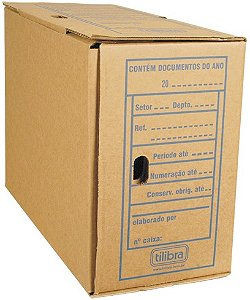 ARQUIVO MORTO TILIBRA *JUMBO* 29X18X42 PAPELAO