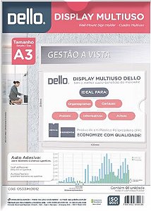 DISPLAY MULTIUSO POLIP.** A3 ** CRISTAL - DELLO  0533.H