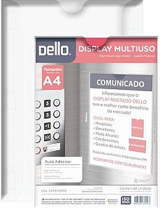 DISPLAY MULTIUSO POLIP.** A4 ** CRISTAL - DELLO  0534.H