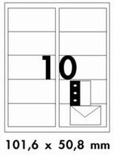 Etiqueta CC183/4011 c/10 101,6x50,8 Colacril 100fls