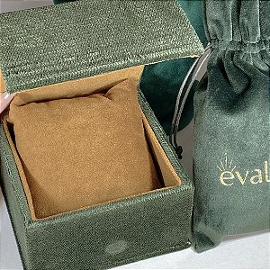 Estojo luxo verde para pulseira ou bracelete