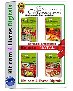 Kit com 4 Livros Digitais Edição Natal
