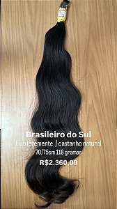 Cabelo Brasileiro Do Sul - levemente ondulado - 100g