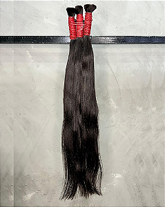 Cabelo Liso Natural - Liga Vermelha Escuro - 50g