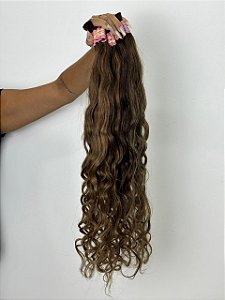 Cabelo Loiro Patrícia Mesclado - Ondulado - 100g